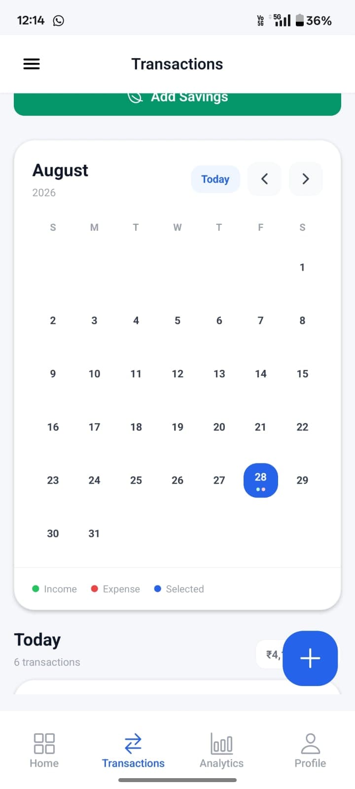 FinTrack personal finance app screenshot 15