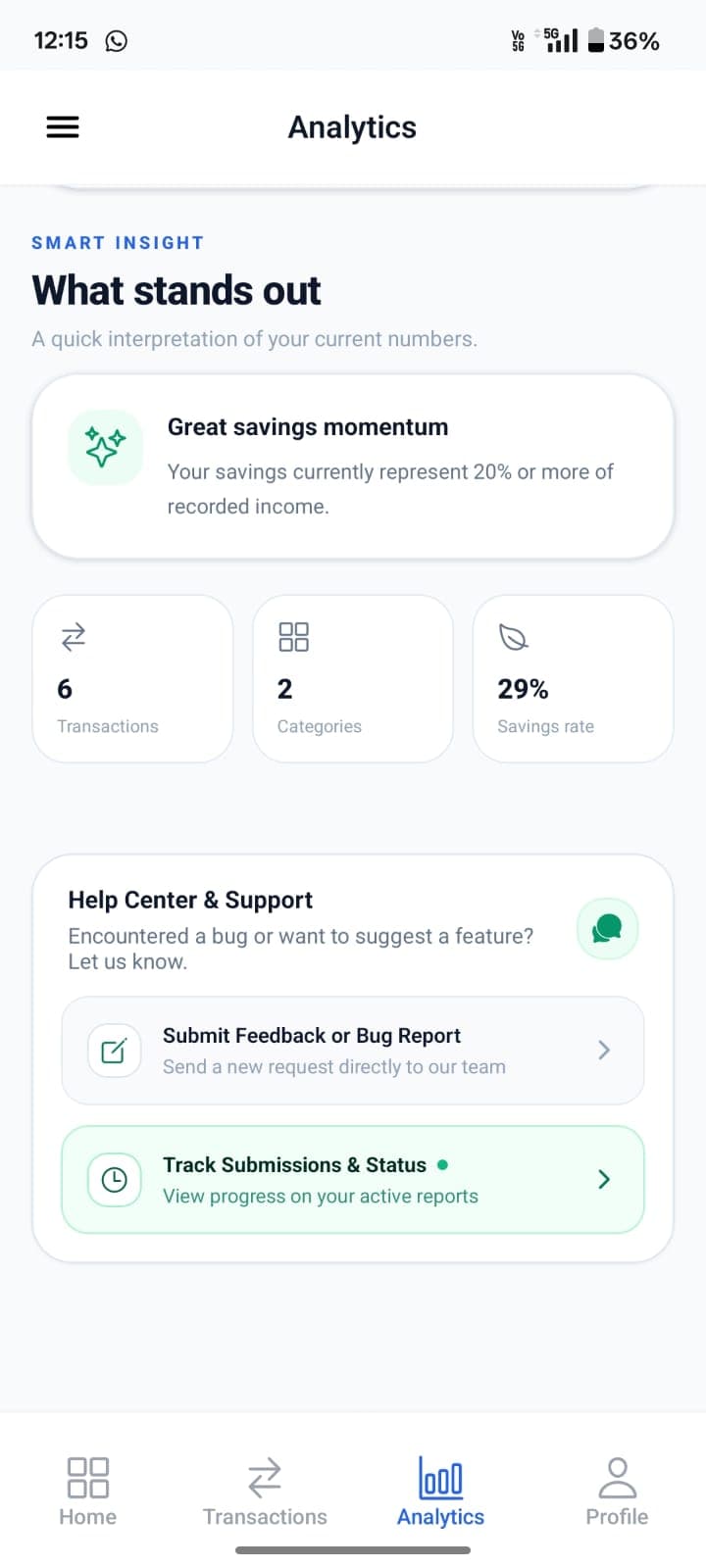 FinTrack personal finance app screenshot 20