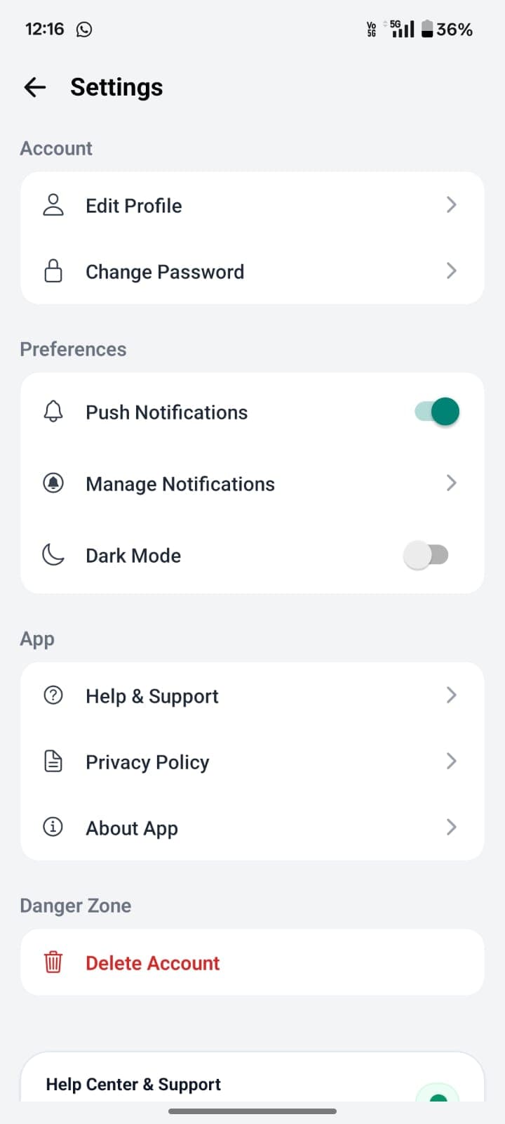 FinTrack personal finance app screenshot 29
