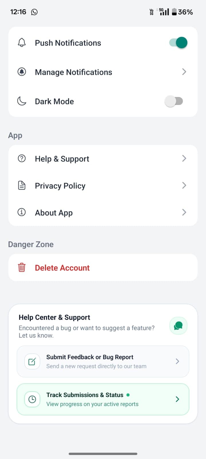 FinTrack personal finance app screenshot 30