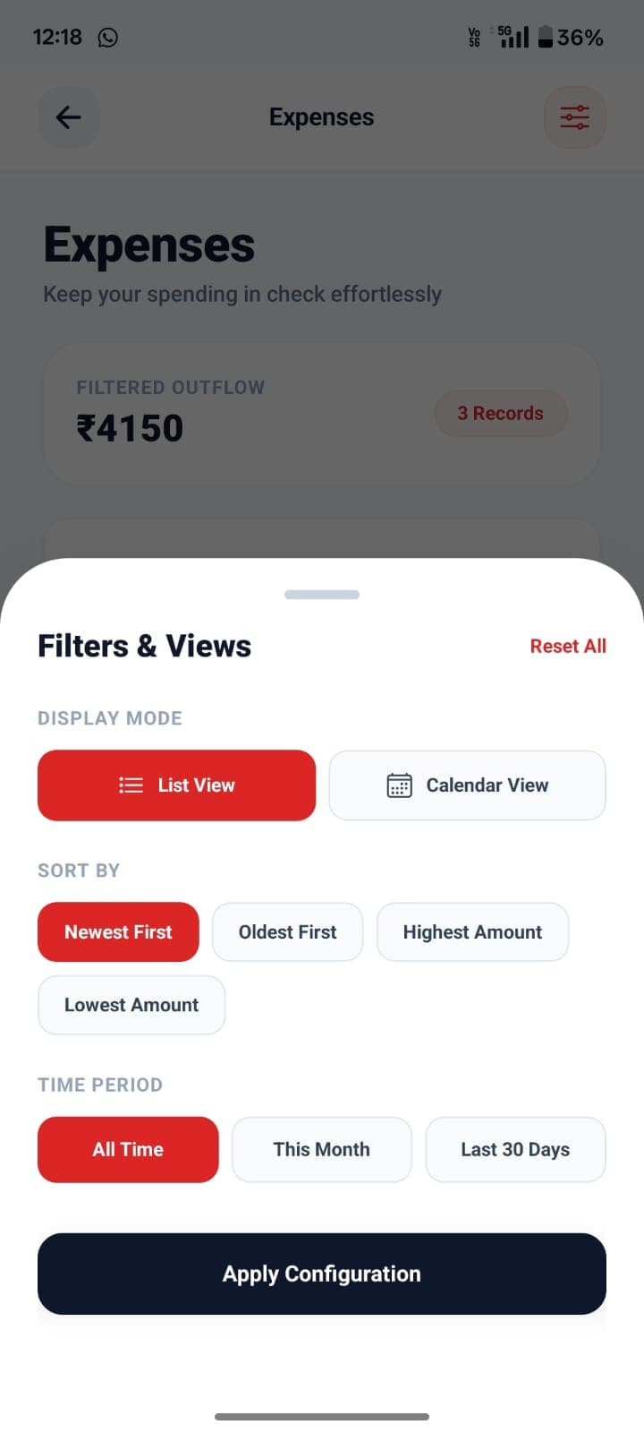FinTrack personal finance app screenshot 39