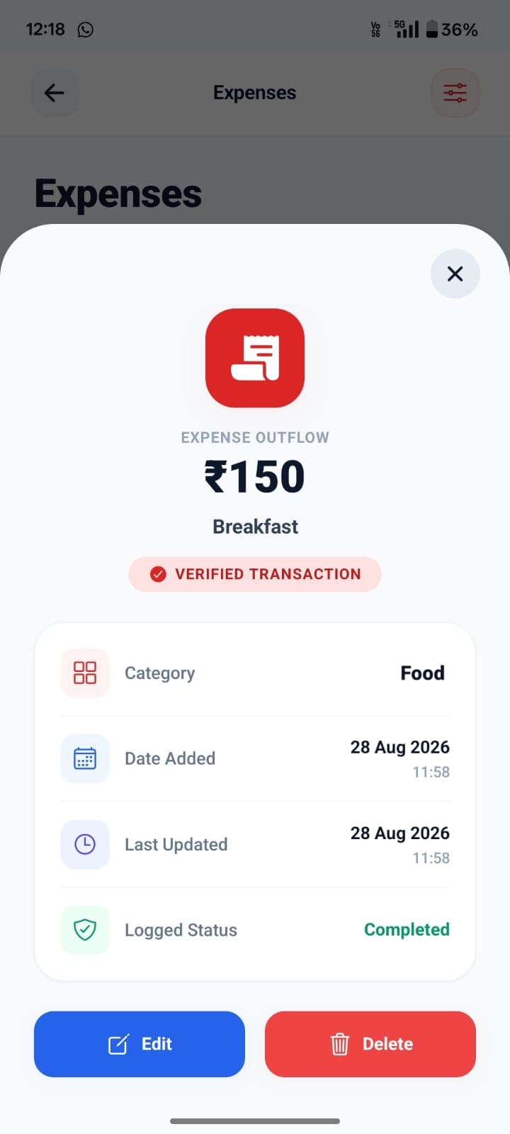 FinTrack personal finance app screenshot 40