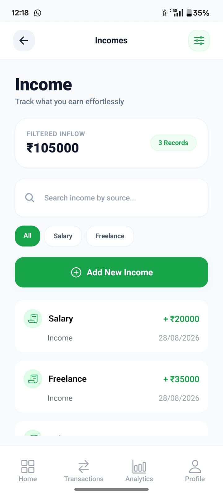 FinTrack personal finance app screenshot 44