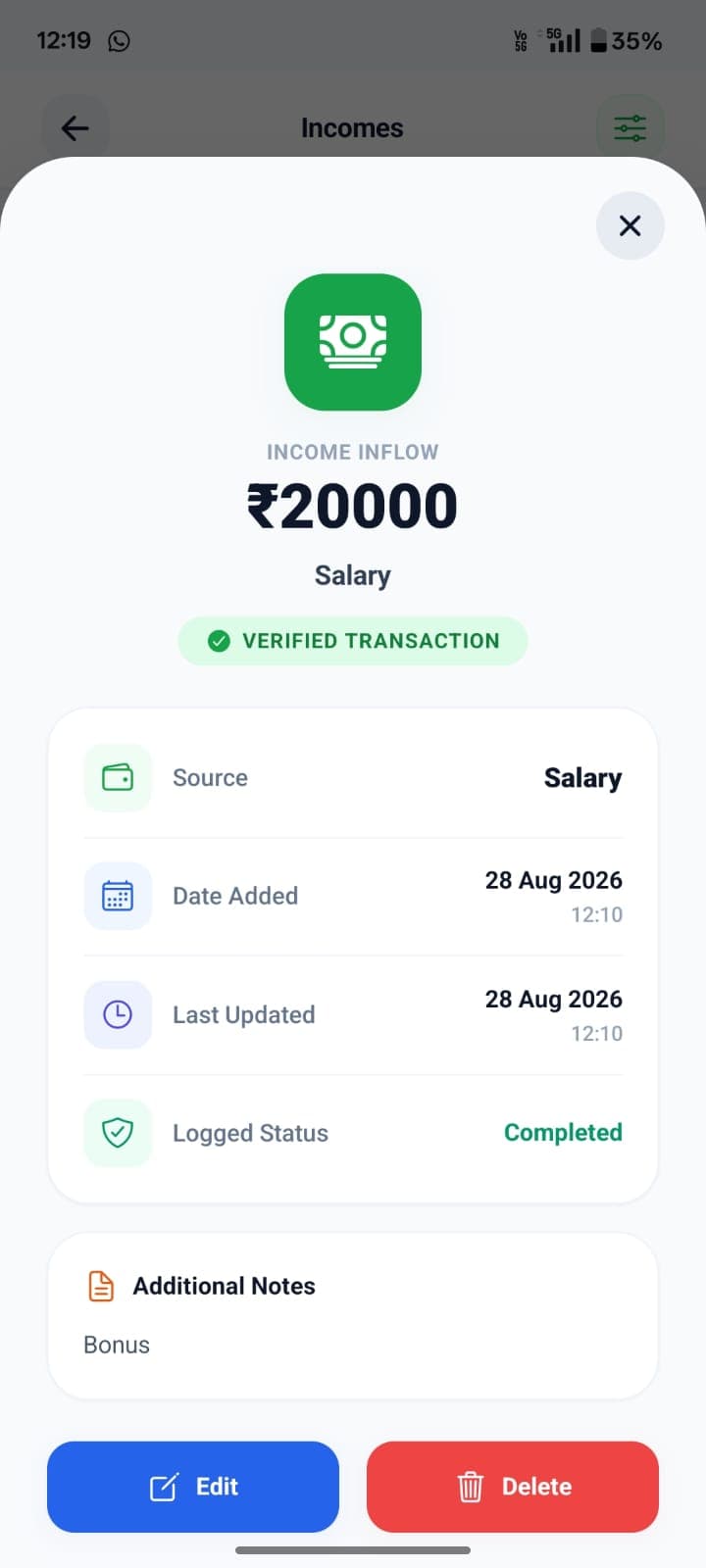 FinTrack personal finance app screenshot 46