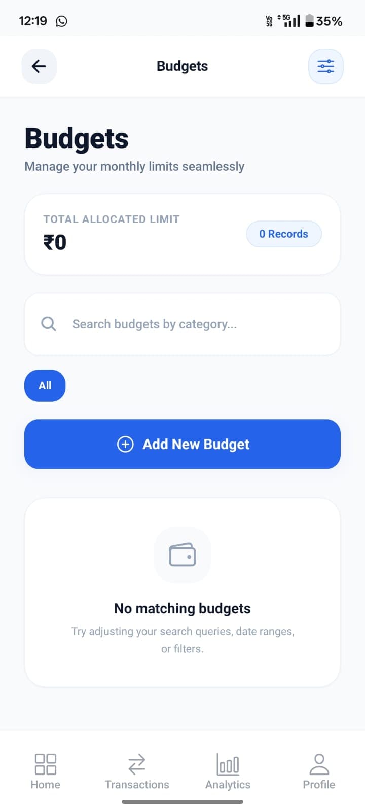 FinTrack personal finance app screenshot 50