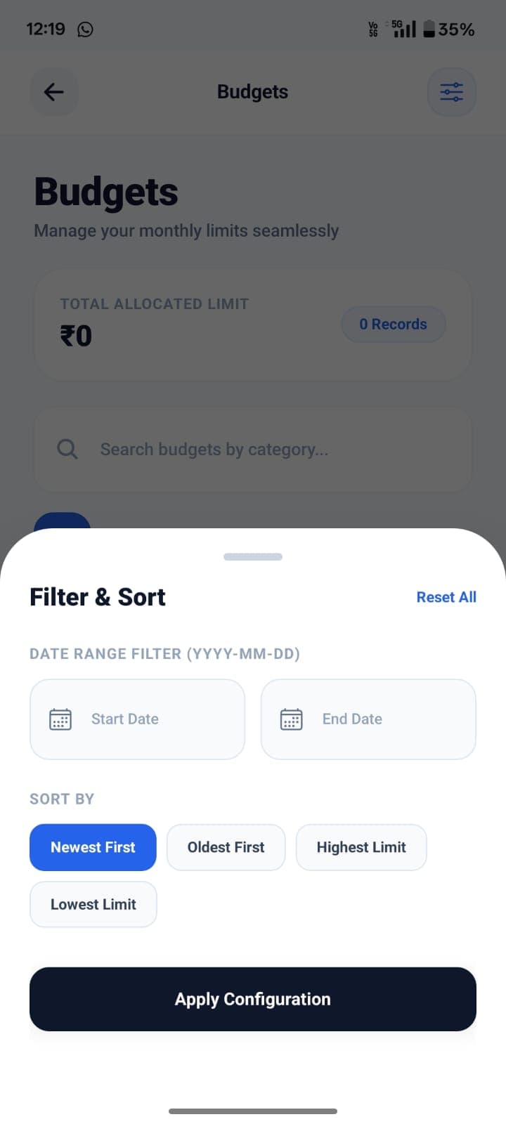 FinTrack personal finance app screenshot 52