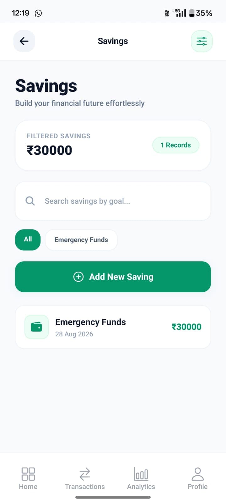 FinTrack personal finance app screenshot 53