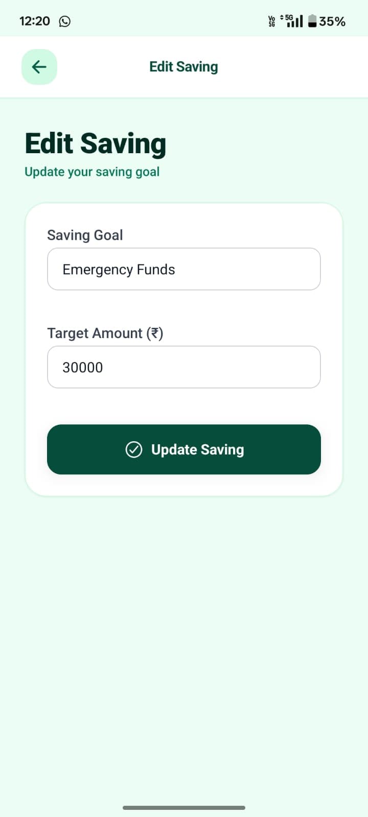 FinTrack personal finance app screenshot 57