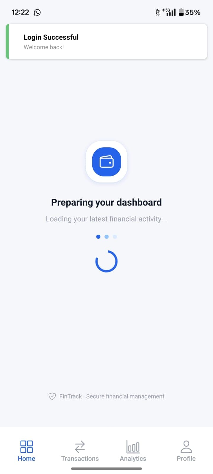 FinTrack personal finance app screenshot 70