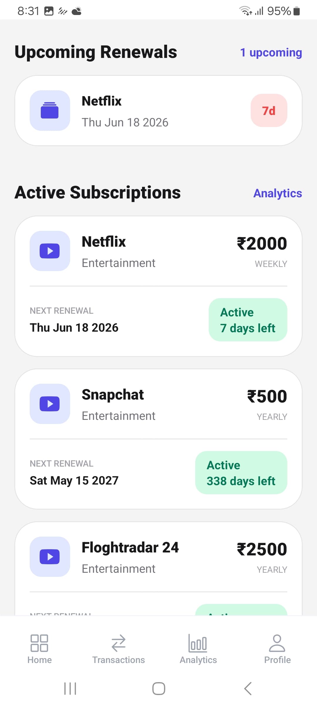Subscription Screenshot 3